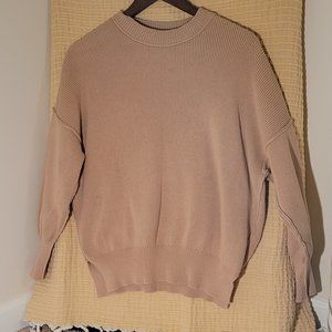 Abercrombie & Fitch Nude Oversized Sweater Small